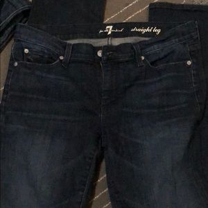 7 for all man kind size 32 blue like new